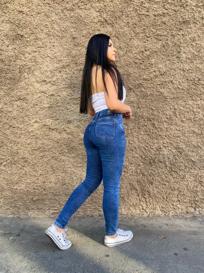 Calça Modeladora Marmorizada Escura - Image 4