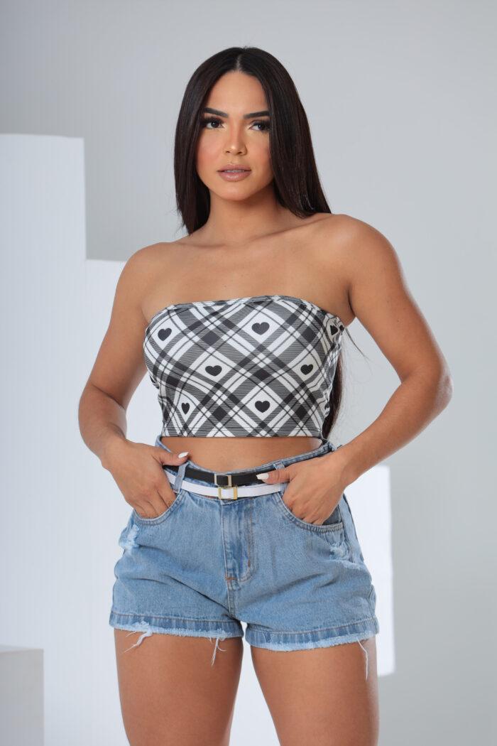SHORT JEANS MOM CLARO - Image 3